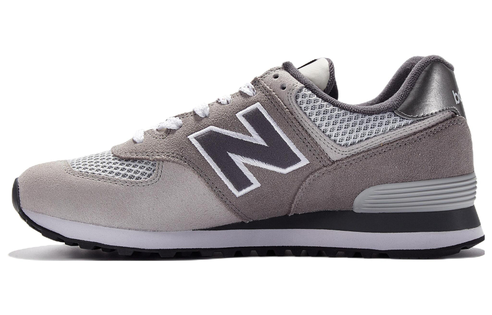 New Balance NB 574 comfortable retro mesh anti-slip, wear-resistant, lightweight, breathable, low-cut casual running shoes men's gray silver