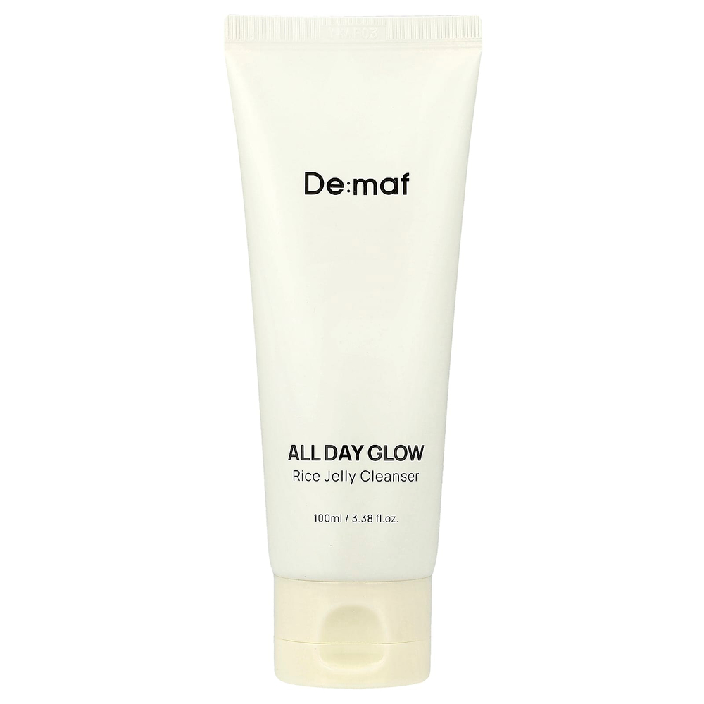 De:maf, All Day Glow, очищающее средство с рисовым желе, 100 мл (3,38 жидк. унции)