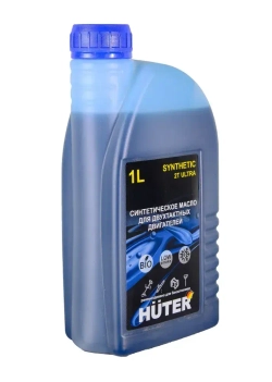 Масло 2Т ULTRA синтетическое для двухтактных двигателей, для техники Huter, 1л.