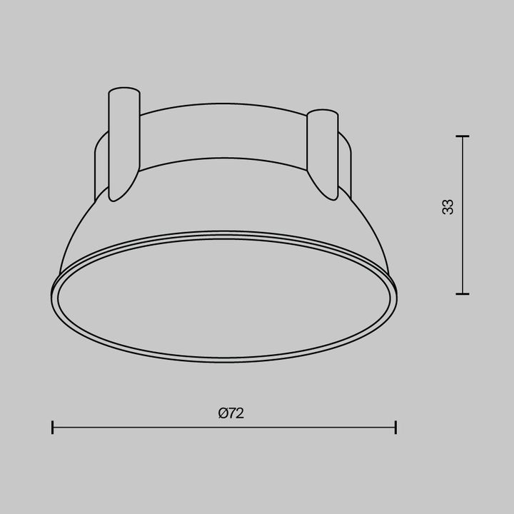 Декоративная рамка-отражатель Maytoni Technical Downlight Alfa LED Ring12-15W-RD-BS