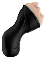 Мастурбатор-ротик с вибрацией глубокая глотка PDX ELITE Deep Throat Vibrating Stroker (Цвет: телесный с черным)