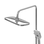 Душевая стойка Grossman Mercury 500.K35.10.100 с верхним душем,ручной лейкой и смесителем,хром глянцевый,1 место