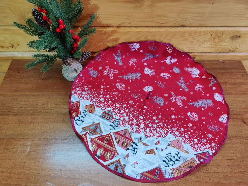 Полотенце кухонное, круглое, 2 шт, рогожка