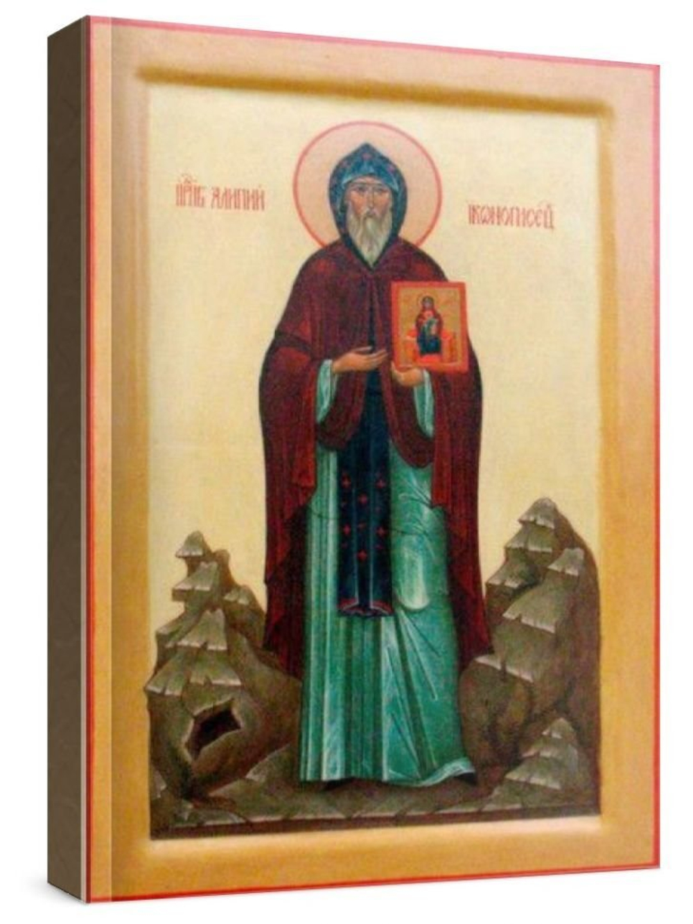 Алипий Печерский (рукописная икона)