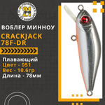 Воблер для рыбалки Pontoon21 Crackjack 78F-DR, 78мм., 10.6гр., заглубление 2.0-2.5 м, цвет 051