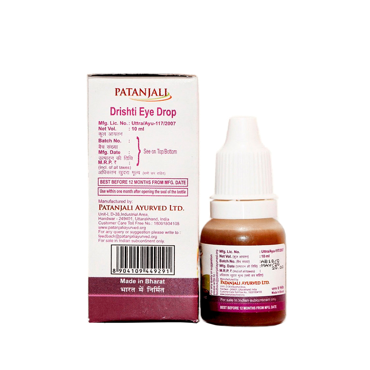 Капли глазные Patanjali Drishti Дришти 10 мл