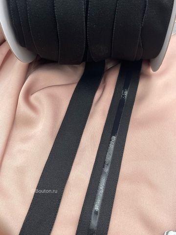 Резинка черная с силиконовой полоской 20 мм