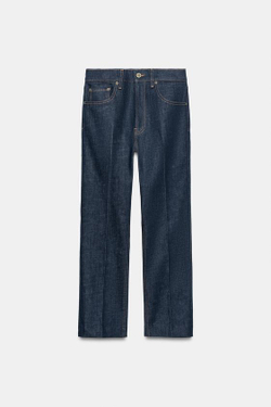 ZARA ДЖИНСЫ BOOTCUT СО СРЕДНЕЙ ПОСАДКОЙ — ZW COLLECTION, ВЫЦВЕТШИЙ СИНИЙ