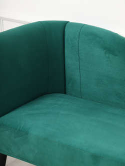 Кушетка Berger зеленый/венге