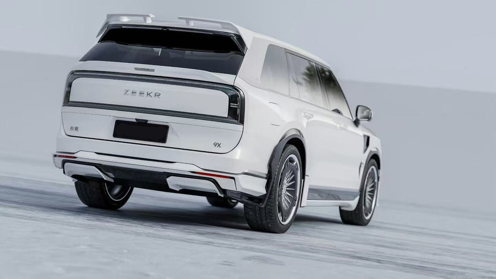 Карбоновый обвес для ZEEKR 9X 2025+ Зикр Губа переднего бампера Боковые юбки Диффузор