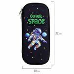 Пенал ЮНЛАНДИЯ, 1 отделение, карман, полиэстер/EVA, 22х10х5 см, "Outer space", 273192