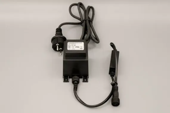 Трансформатор 60Вт, 220/24В 1.5 м.,черный провод, статика Teamprof (TPF-220AC/DC24-ST-60W-B)