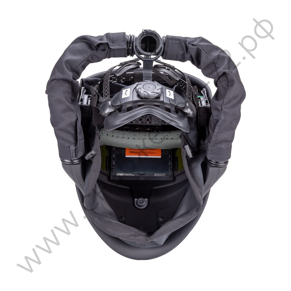 Маска сварщика Guardian черная (ф-р 9990V, внутр. рег.) с турбоблоком Guardian Air