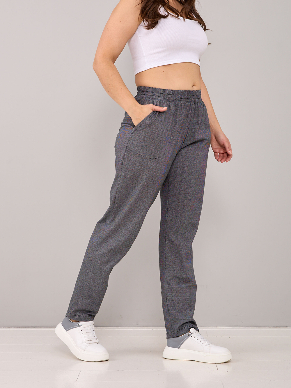 Брюки Б-18/черный-мелкиесоты