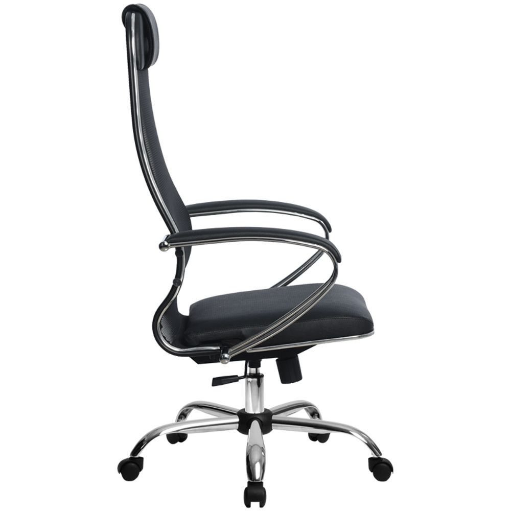 Кресло руководителя Метта "S" SU-1-BK комплект 16, CH, сетка №20 черн./экокожа перф. черн. №48 (101/003, 131/003)