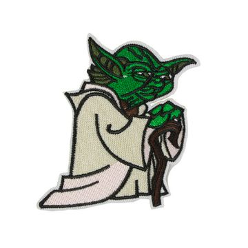 Нашивка термоаппликация на одежду и на рюкзак.  Йода / Звездные войны