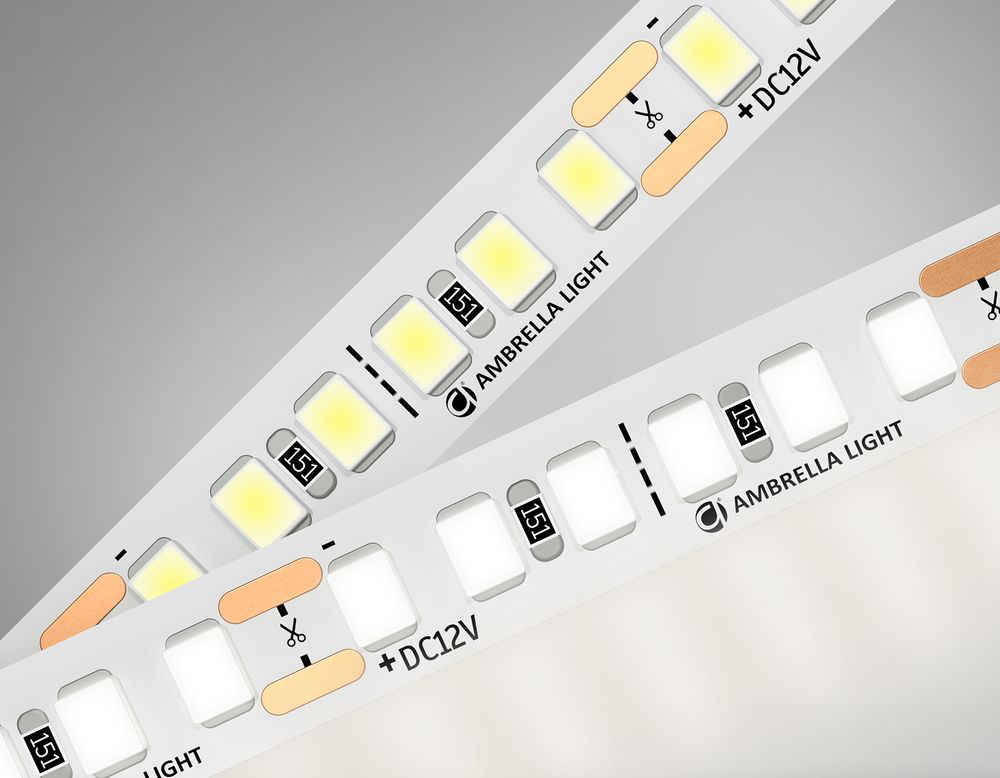 Светодиодная лента GS1302 2835 180Led/ 14.4W m/ 12V IP20 4500K/ 5000*8*1.2mm/ кратность резки 25mm (2 конт.)