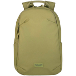 The Laser backpack for 15.6" laptops and 16" MacBooks, made from water-resistant resin-coated fabric obtained from recycled plastic, features a compact design and excellent pocket organization.