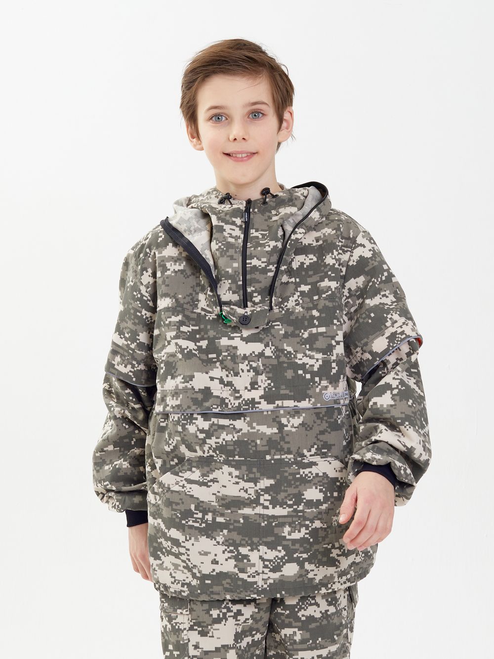 Костюм летний Антигнус-Детский ткань Твил-Пич цвет 128/2 (св. пиксель)