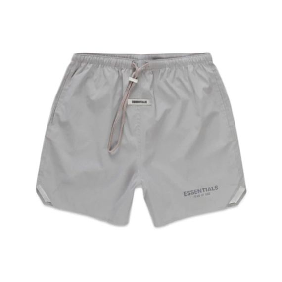 Fear of God Essentials FW20 Volley Shorts Silver Reflective