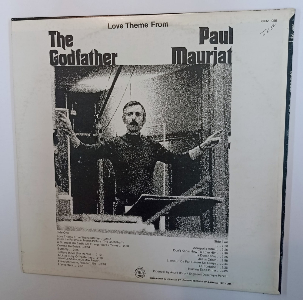 Paul Mauriat Love Theme From The Godfather (Canada 1972)