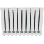 Радиатор алюминиевый STOUT Alpha 500 - 10 секции (подключение боковое, цвет белый)