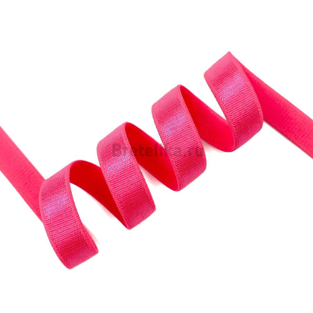 Бретелечная резинка розово-коралловая 10 мм