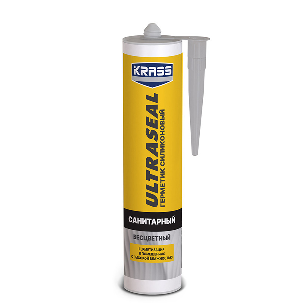 KRASS ULTRASEAL Герметик силиконовый санитарный БЕСЦВЕТНЫЙ 260мм (LAKRA)