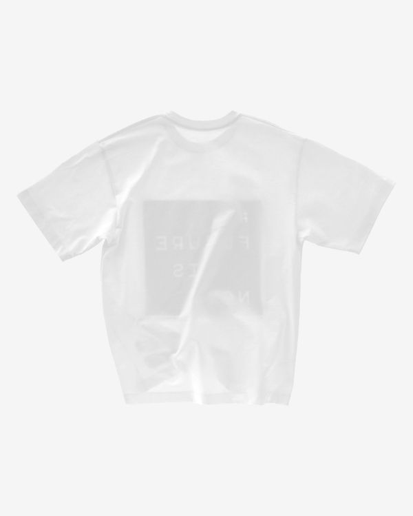 Футболка Futureisnown Tag Front Белая - фото 3