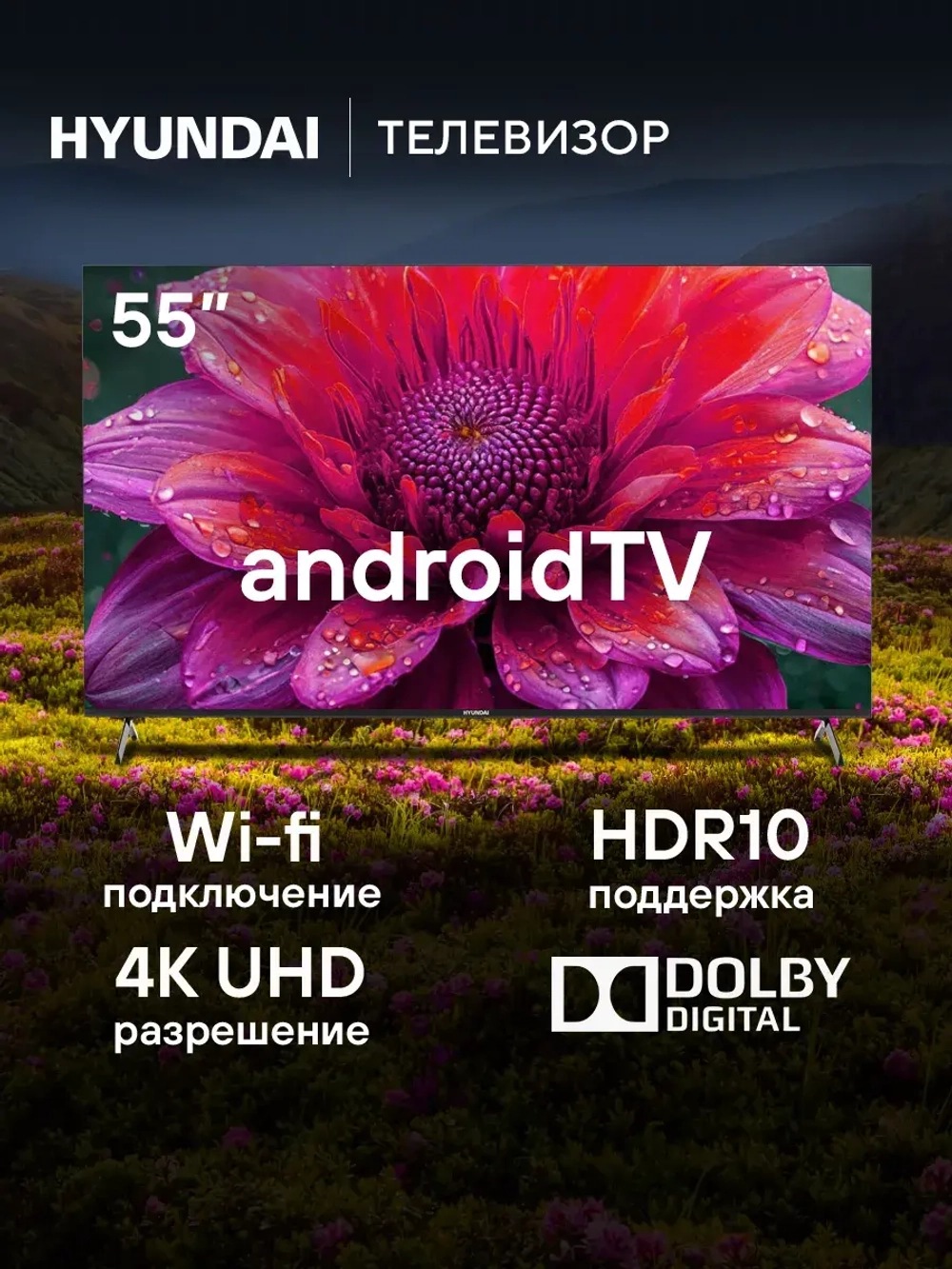 Телевизор LED 55" H-LED55BU7006 Smart Android TV