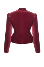 “Velvet moon” Жакет приталенный из шелковистого бархата