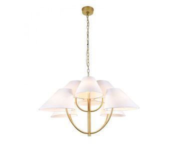 Подвесная люстра 8*E14 3928/С brass латунь LOVE Newport