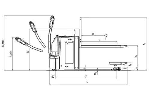 Самоходные тележки NOBLELIFT PT 20D