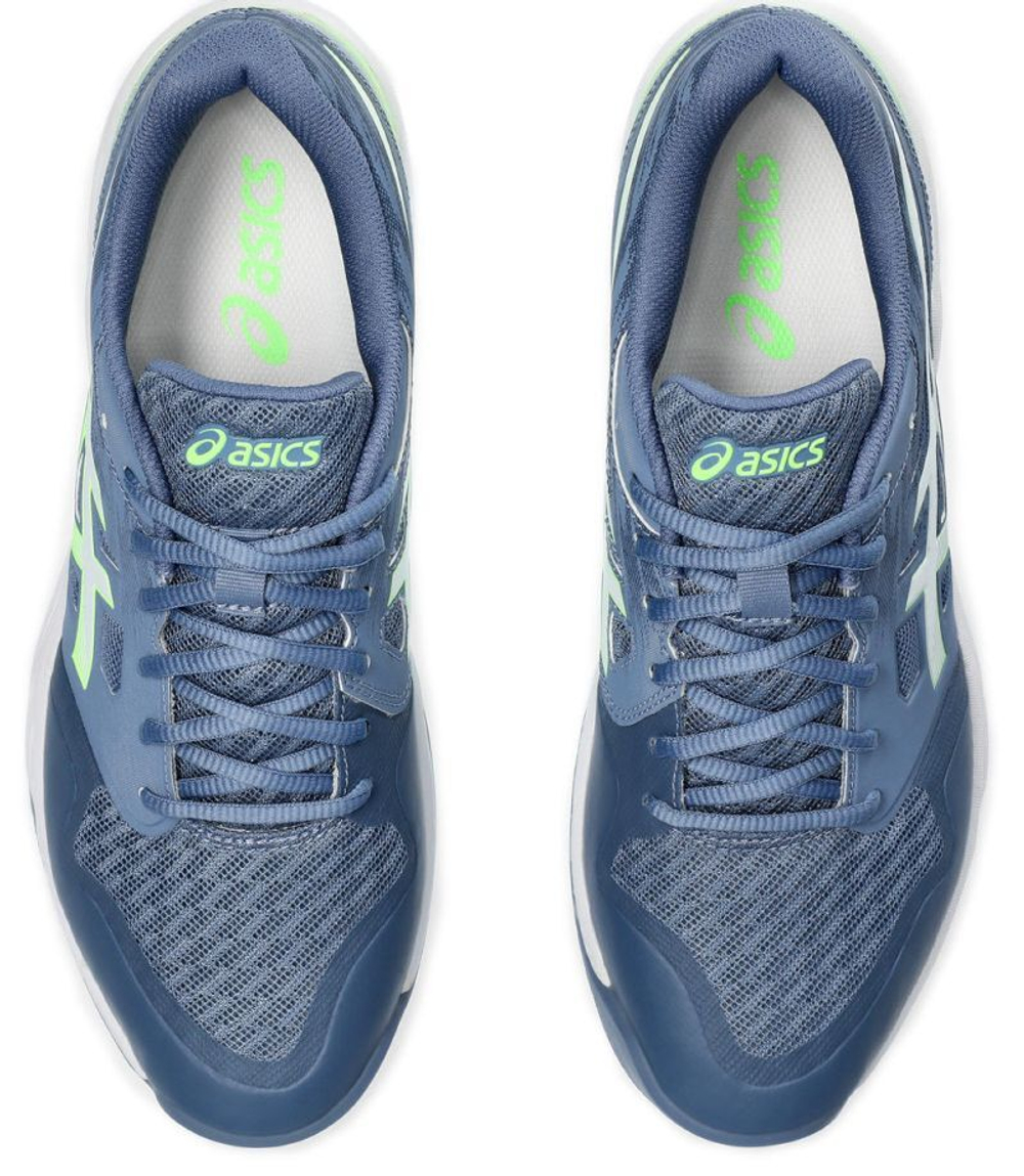 Мужские кроссовки для бадминтона/сквоша Asics Gel-Court Hunter 3 - деним синий/лаймовый взрыв