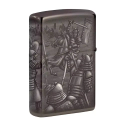 Зажигалка Zippo 49292 Knight Fight Design, High Polish Black