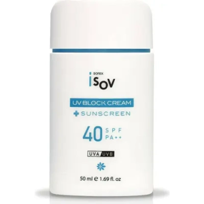 Isov Противоотечный солнцезащитный крем SPF 40++ с экстрактом брокколи UV 50 мл| Block Cream SPF 40+