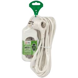 Удлинитель электрический ЭРА UDL-16-250-E Greenline 2 розетки с заземлением 5м ПВС 3x1мм2