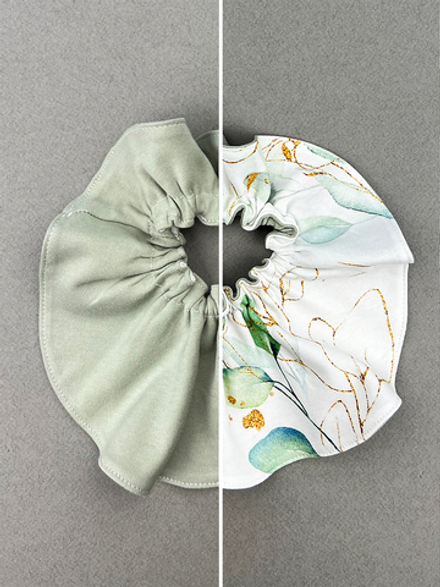 Нагрудник сет из 2х LooJoo Ветви / Шалфей и Зебры / Шалфей