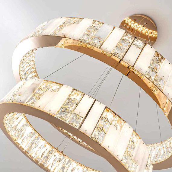 Подвесная светодиодная люстра Modelux Premium ML.6985.800.600P GD