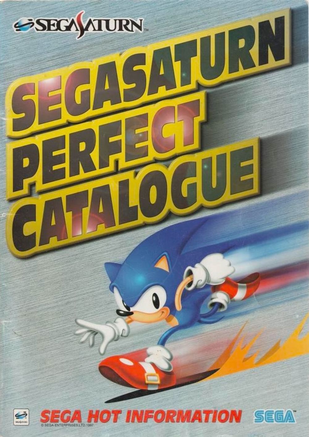 Журнал Sega Saturn Perfect Catalogue Sonic the Hedgehog