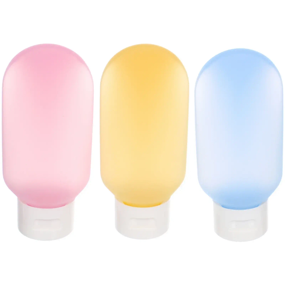 Флаконы дорожные в косметичке 3шт «COMFORT», мультицвет, 60мл