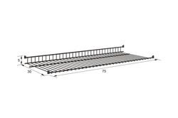 Полка сотовая L800 (Черный муар) "Баско" Мебельсон, г. Ижевск