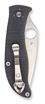 Складной нож Spydercо Polestar 220GPGY c клинком из стали CTS-BD1, рукоять G10