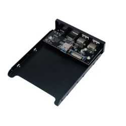 Планка USB 3.0 на переднюю панель 3.5" Gembird, 2 порта USB и порт Type-C, SD+TF, коробка (FP3.5-USB3-2A1C-CR)
