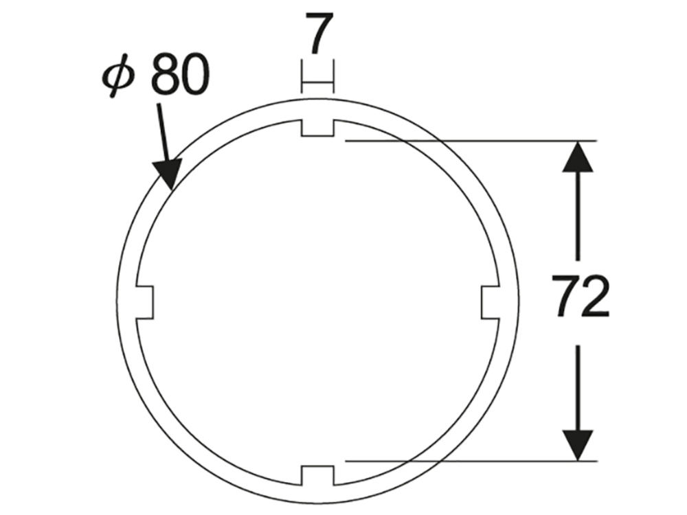Головка для гаек муфты переднего главного вала транмиссии 3/4" 72мм (SCANIA) JTC