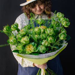 21. Оригинальный букет из розы сорта Вегги