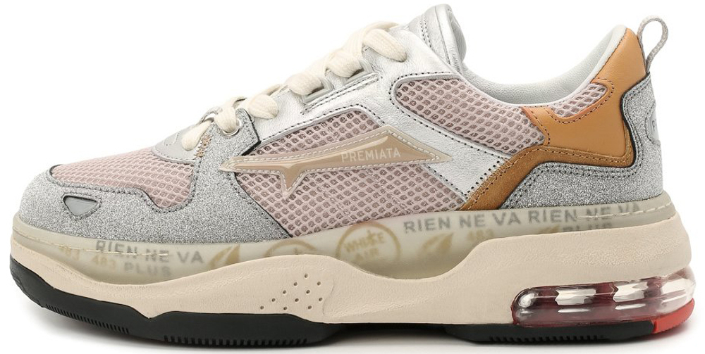 Premiata Drake 089 Серые с розовым