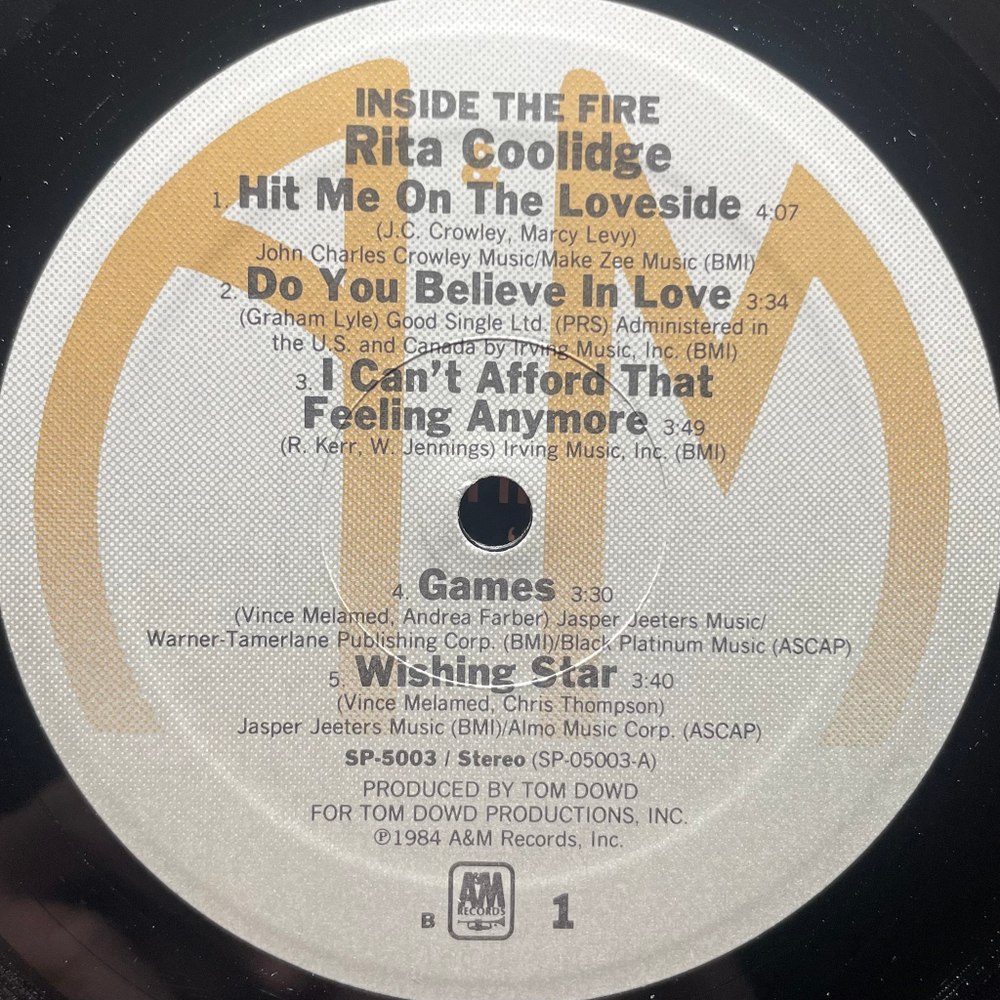 Rita Coolidge – Inside The Fire (США 1984г.)
