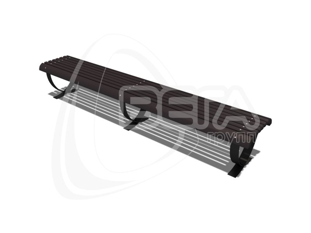 Скамья садовая Будапешт, длина 2,9 м СС004.3С