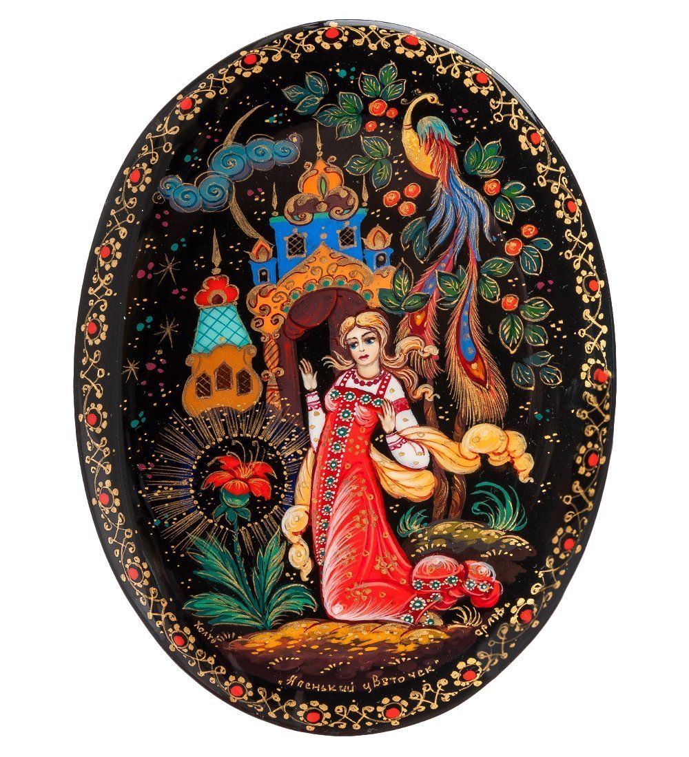 Народные промыслы ШК-45/ 7 Шкатулка «Аленький цветок» Орлова